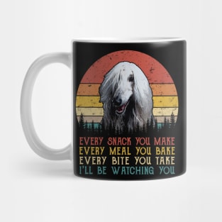 Retro Afghan Hound Every Snack You Make Every Meal You Bake Mug